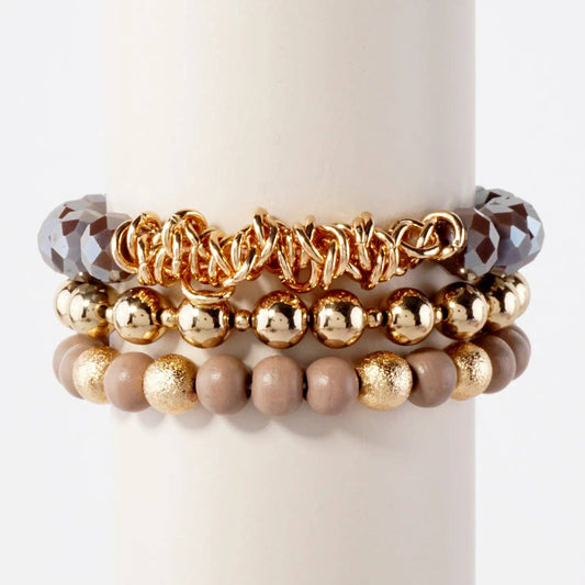 The Gilded Glow Bracelet Stack