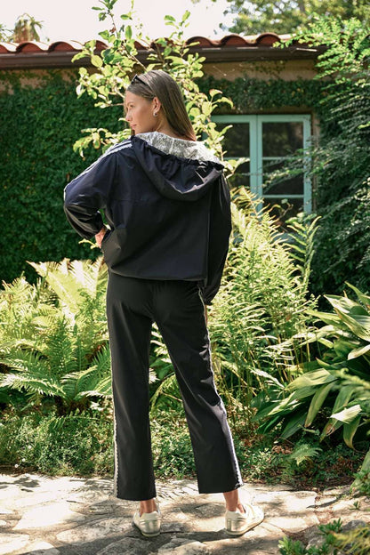 Lace Trim Track Pants