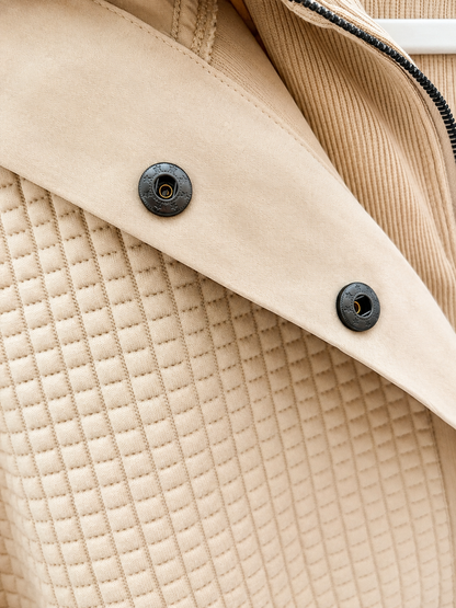 Faux Layer Waffle Knit Pullover