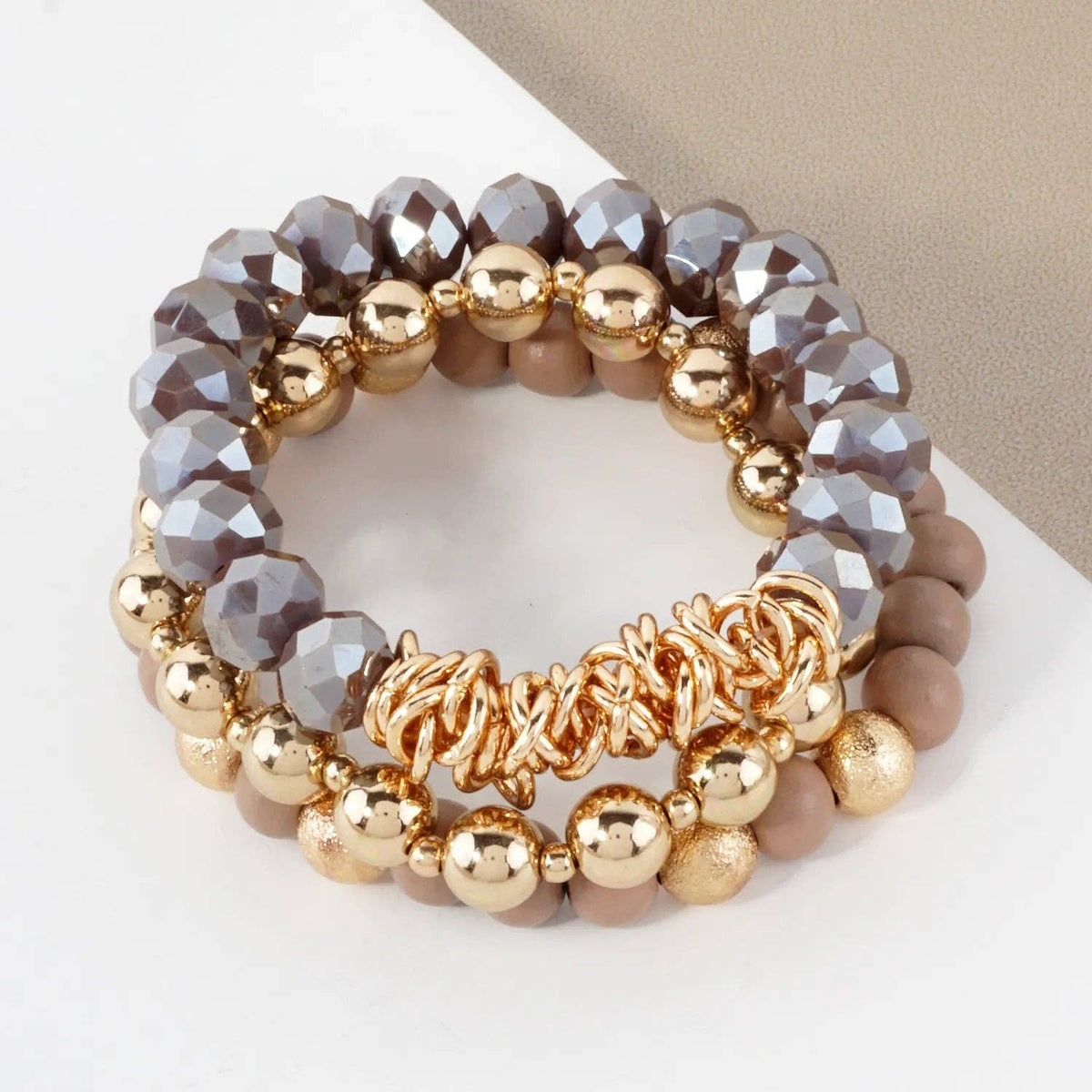 The Gilded Glow Bracelet Stack