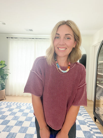 The Palmer Washed Knit Sweater