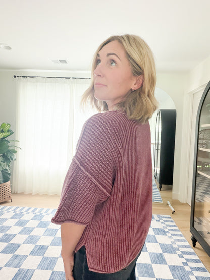 The Palmer Washed Knit Sweater