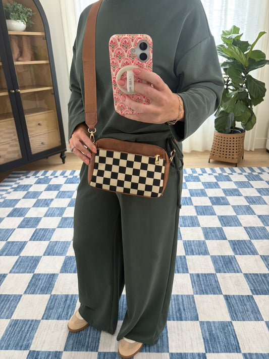 The Checkered Around Town Crossbody Bag