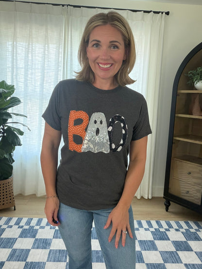 The Boo Patchwork Sequin Tee