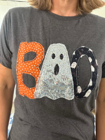 The Boo Patchwork Sequin Tee