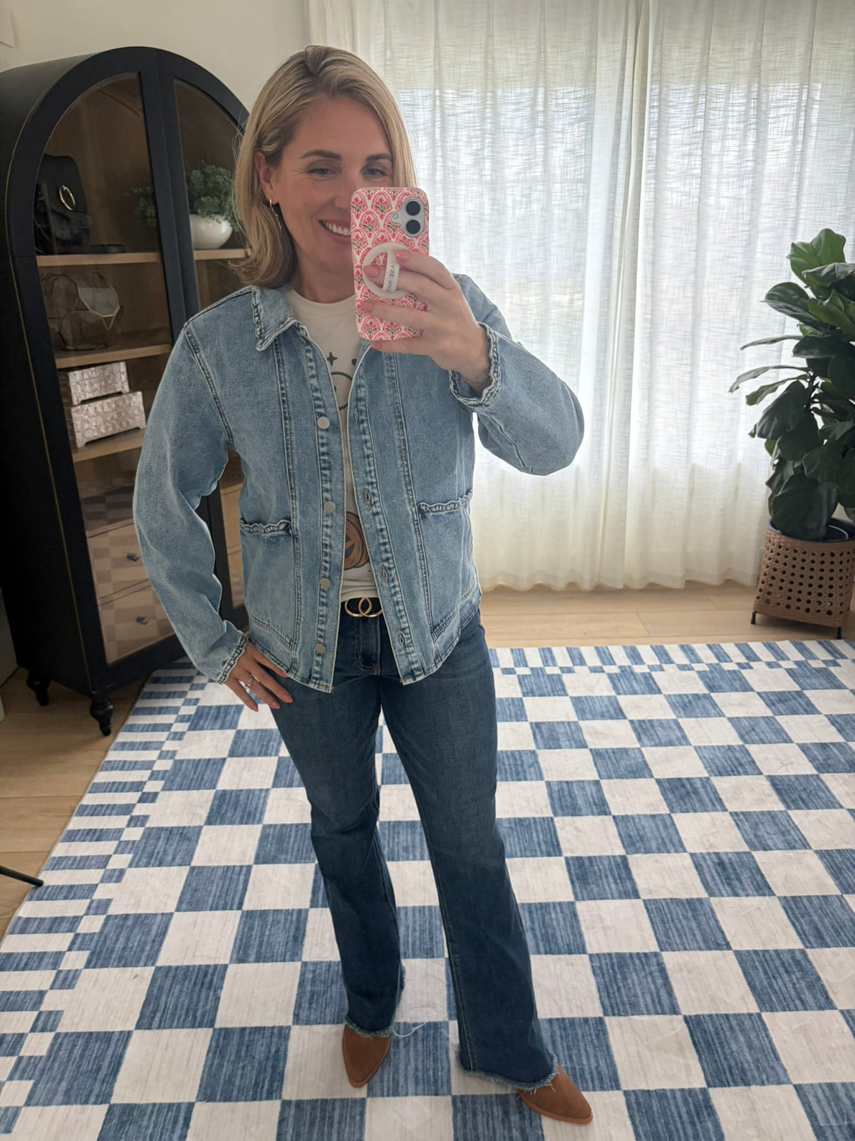 The Mercer Scalloped Denim Jacket