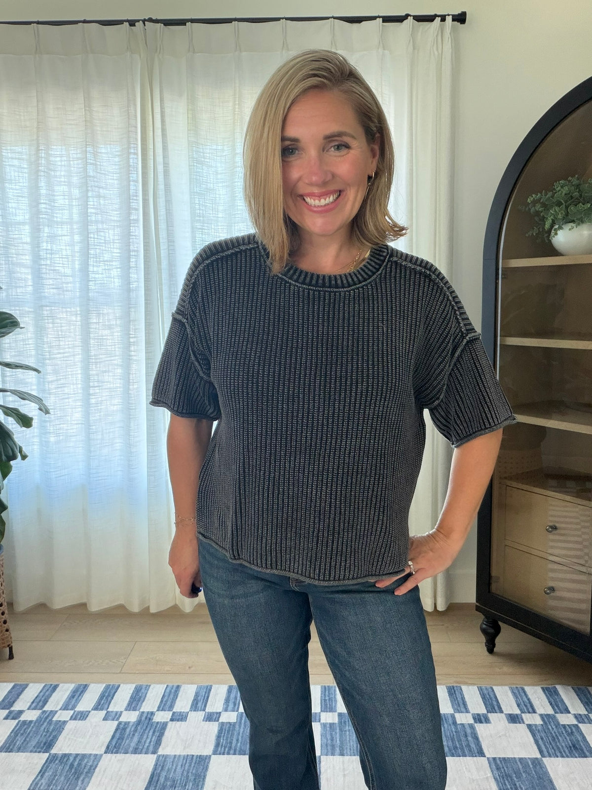 The Palmer Washed Knit Sweater