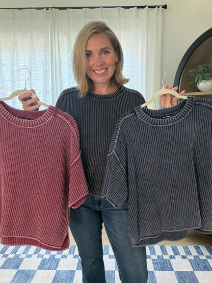 The Palmer Washed Knit Sweater