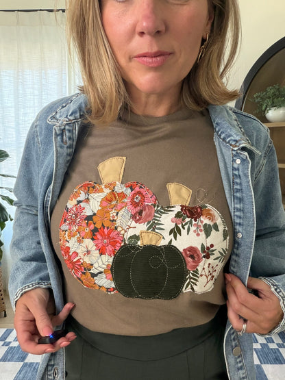 Autumn in Bloom Pumpkin Tee
