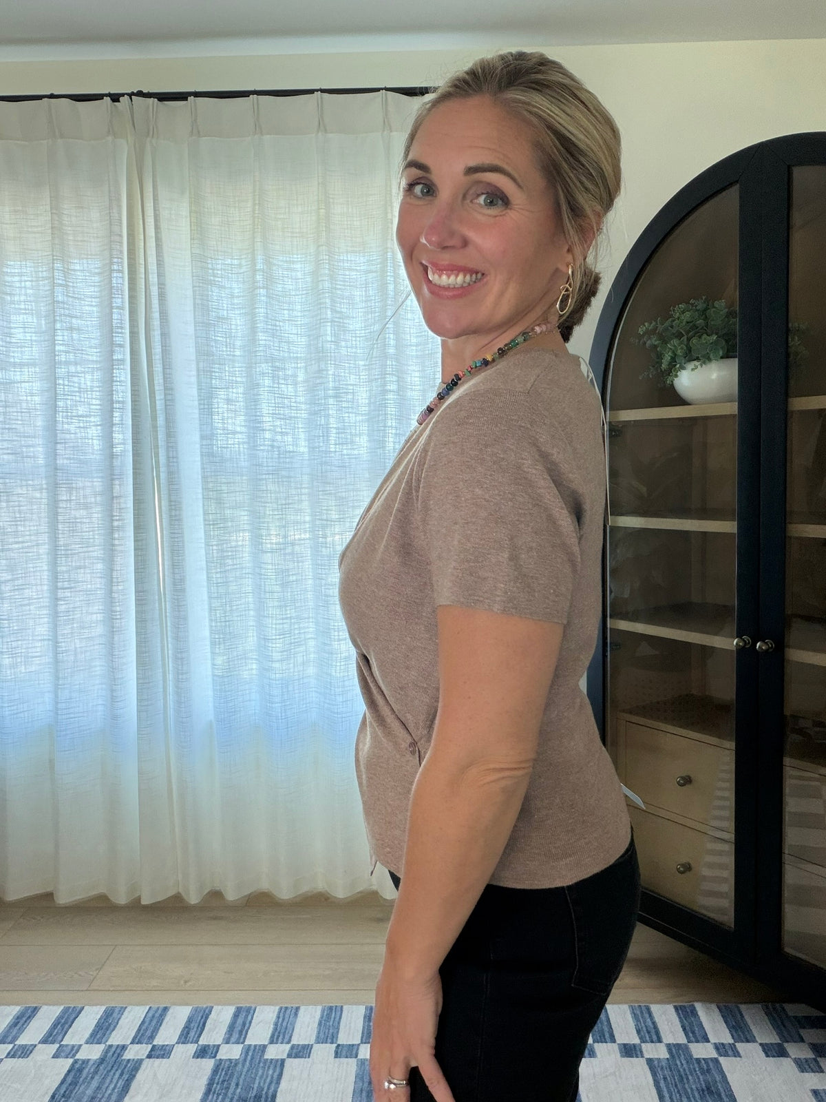 The Faux Wrap Knit Top
