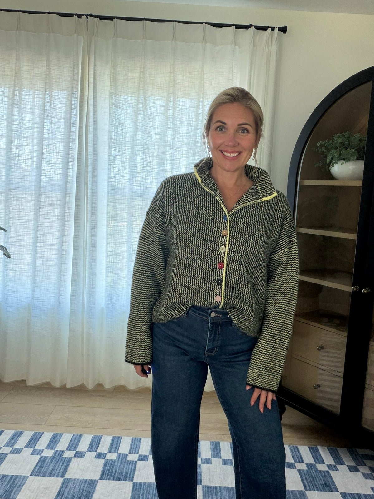 The Poppy Button Sweater