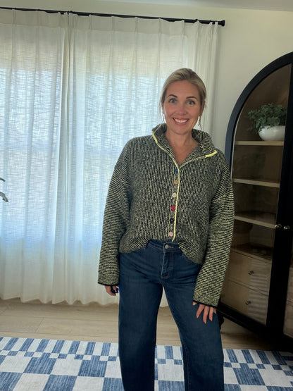 The Poppy Button Sweater