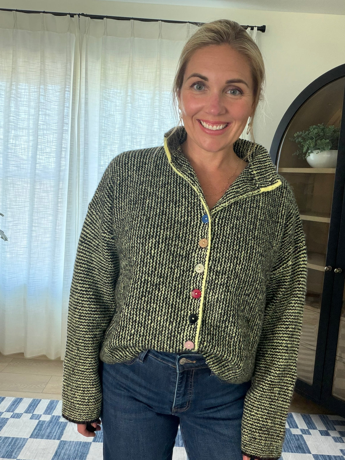 The Poppy Button Sweater