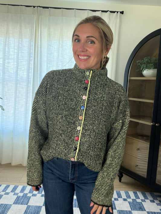 The Poppy Button Sweater