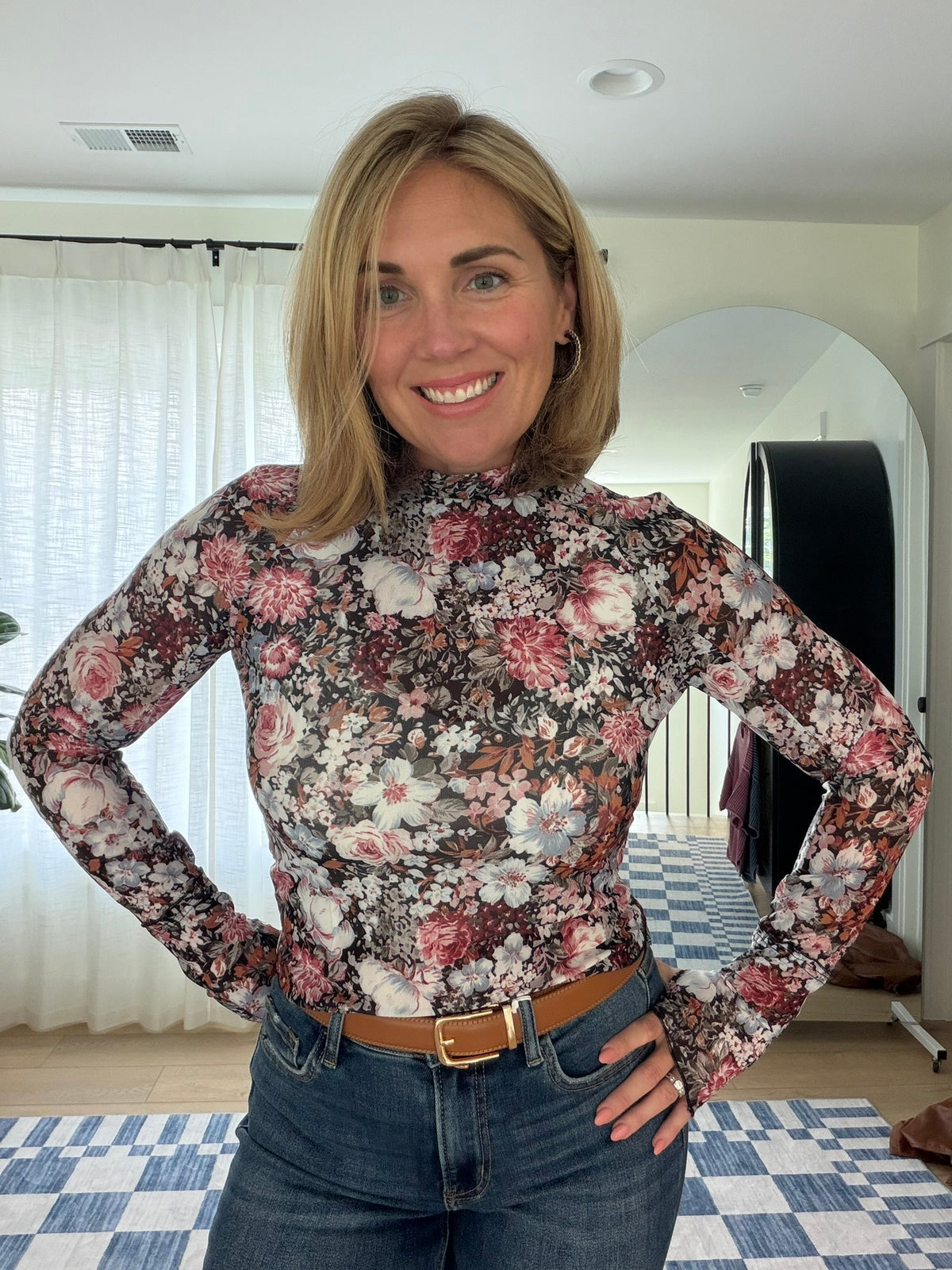 The Autumn Garden Mesh Top