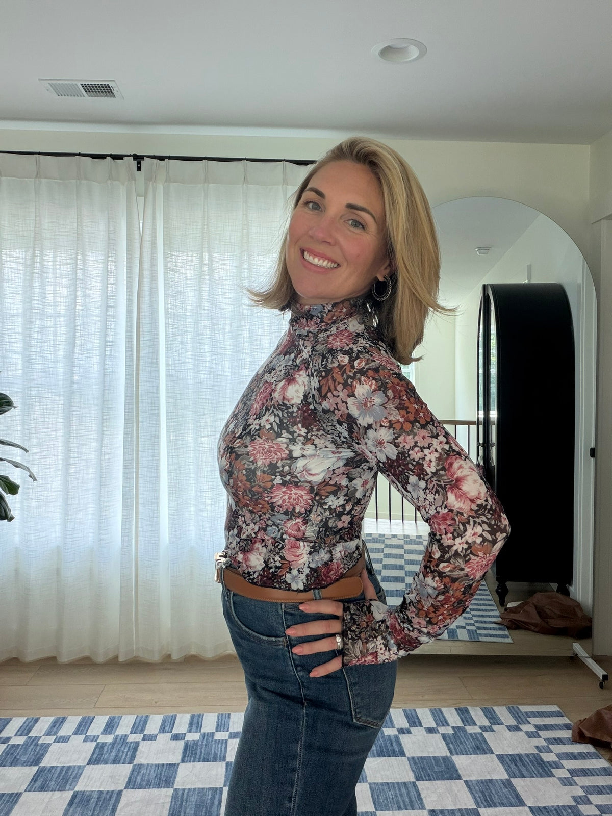 The Autumn Garden Mesh Top