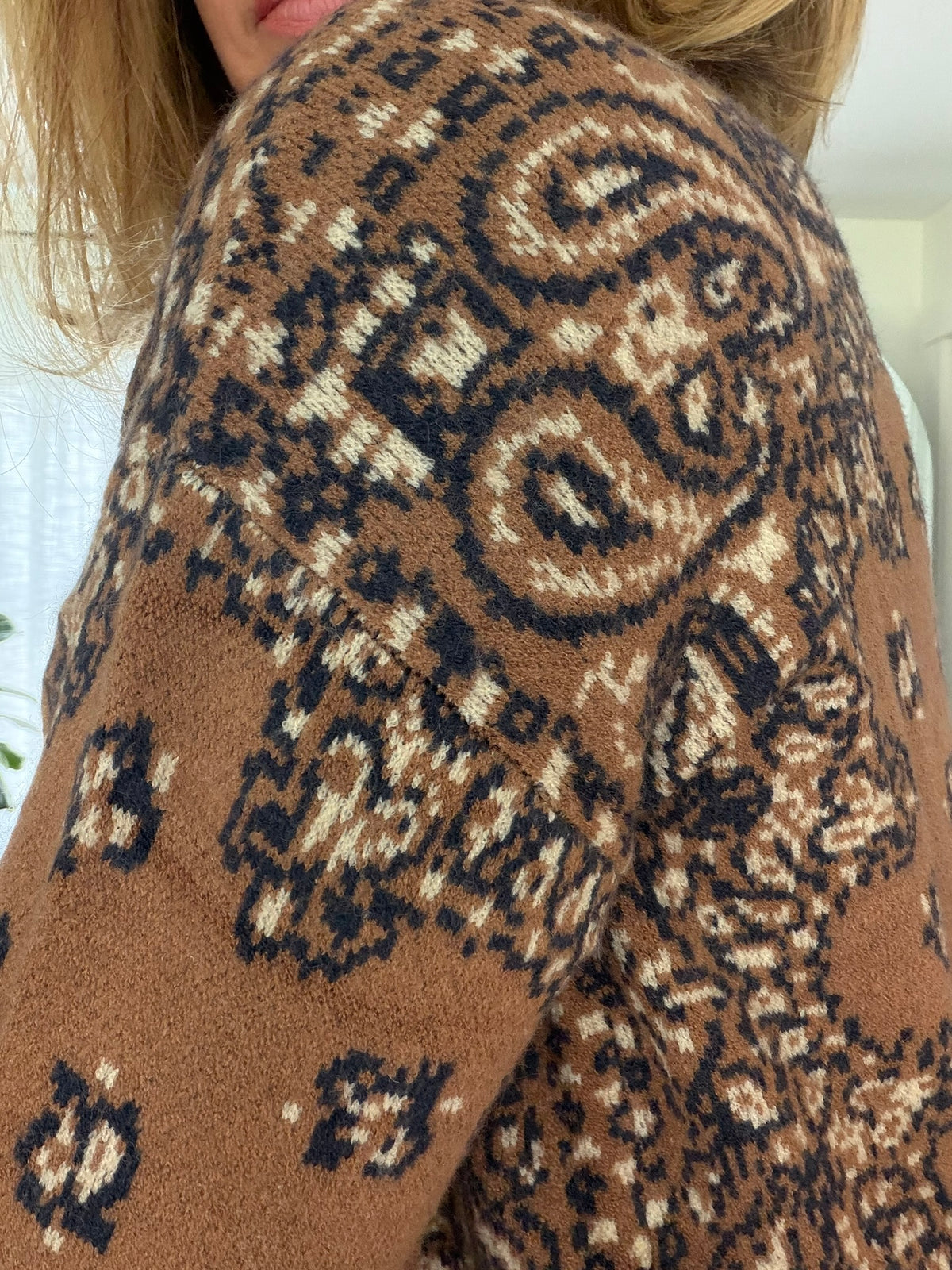 The Rowan Bandana Print Sweater