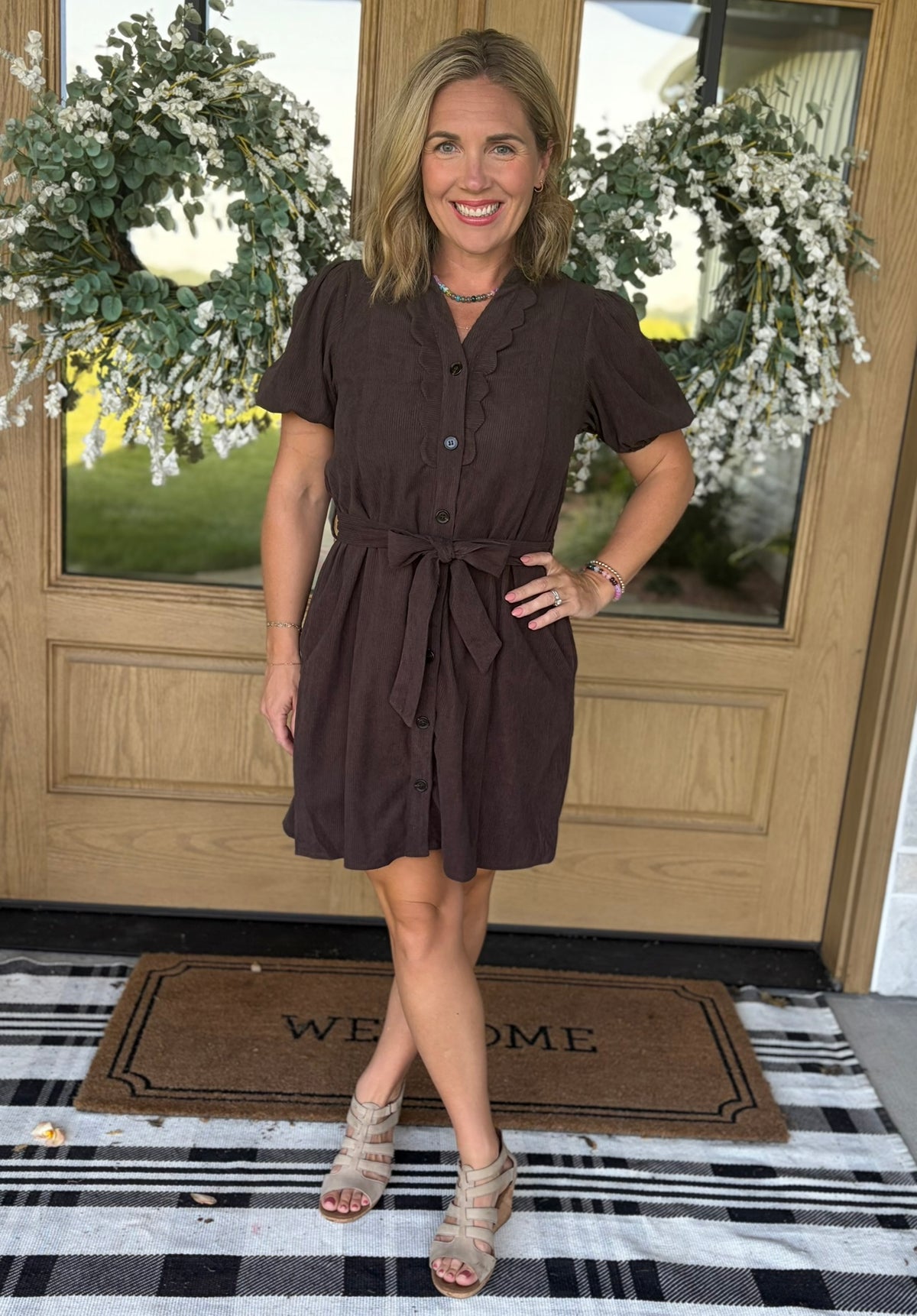 The Elodie Corduroy Dress