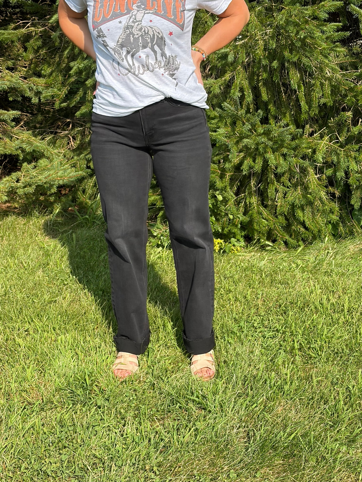 The Blake High Rise Raw Hem Jeans
