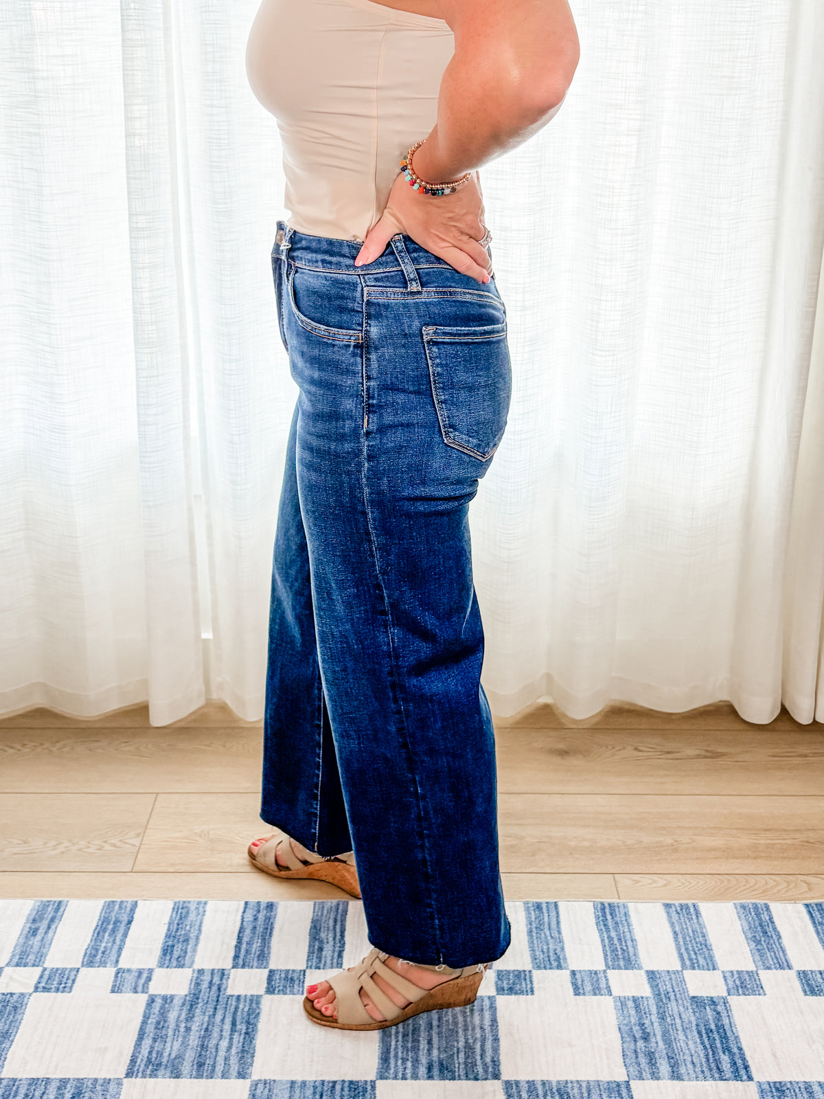 The Claire Tummy Control Wide Leg Jeans
