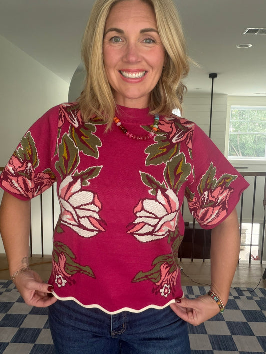 The Briar Floral Sweater