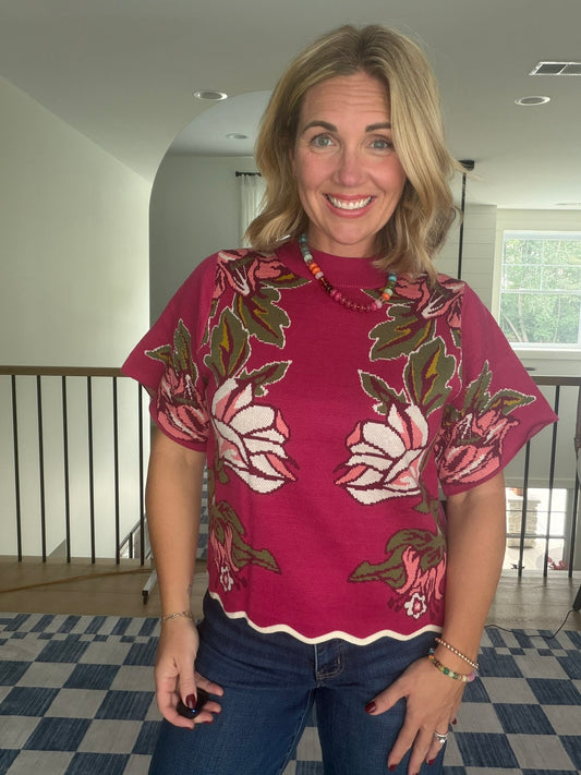 The Briar Floral Sweater