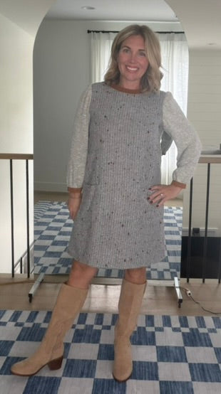 The Maren Speckled Sweater Dress