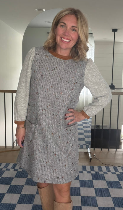 The Maren Speckled Sweater Dress