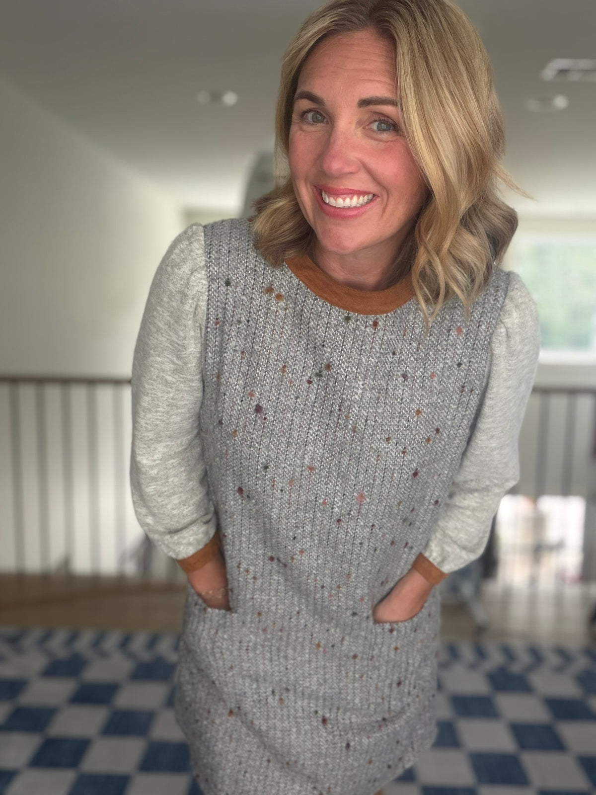 The Maren Speckled Sweater Dress