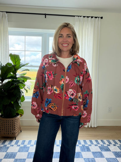 The Brielle Floral Textured Jacket