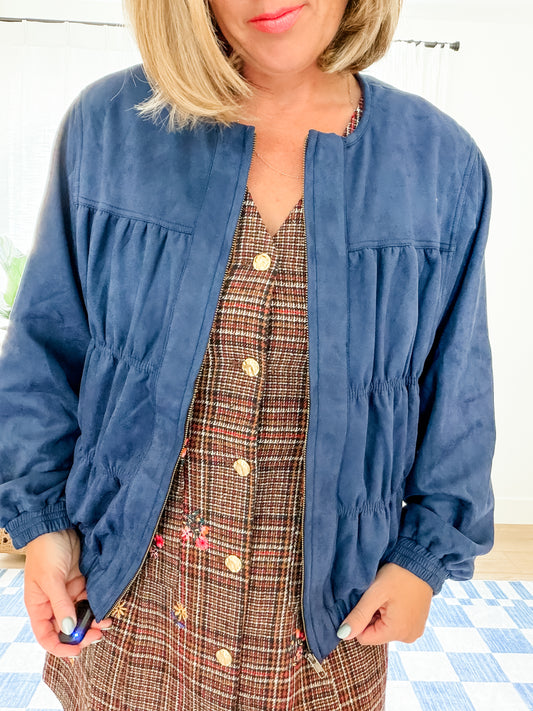 The Merritt Faux Suede Jacket