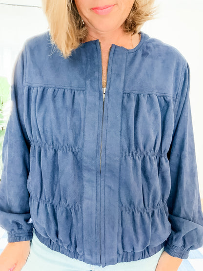 The Merritt Faux Suede Jacket