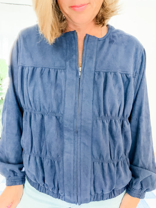 The Merritt Faux Suede Jacket