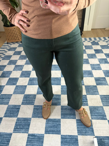 Spruce Coated Straight Leg Jeans