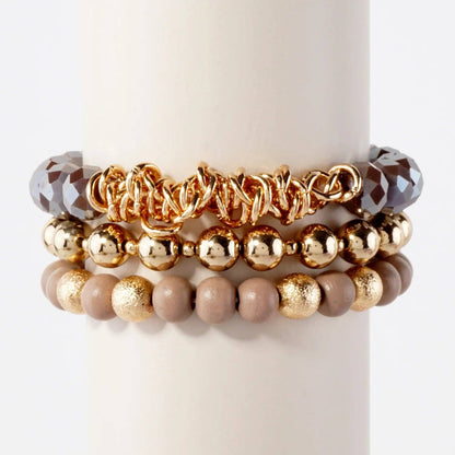The Gilded Glow Bracelet Stack