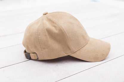 The Weekend Edit Faux Suede Baseball Cap