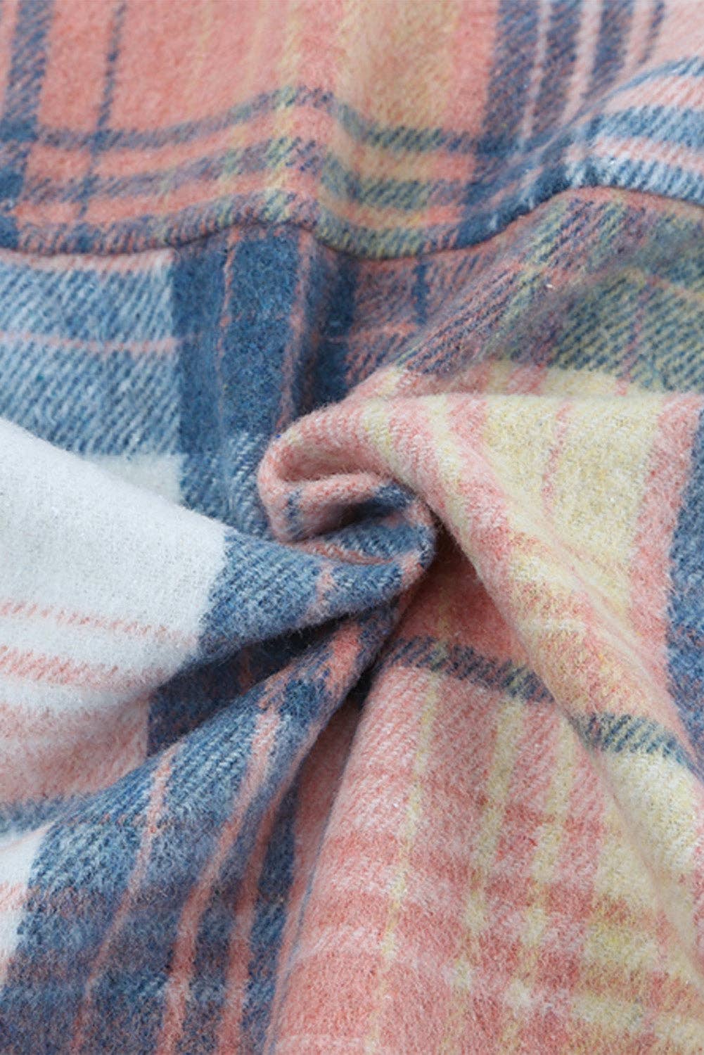 The Rose & Blue Plaid Shacket